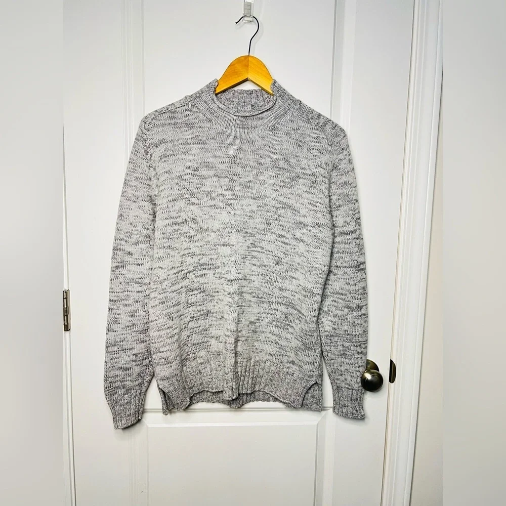Peter Millar Men’s cotton Wool blend Gray Roll Neck Sweater Sz M